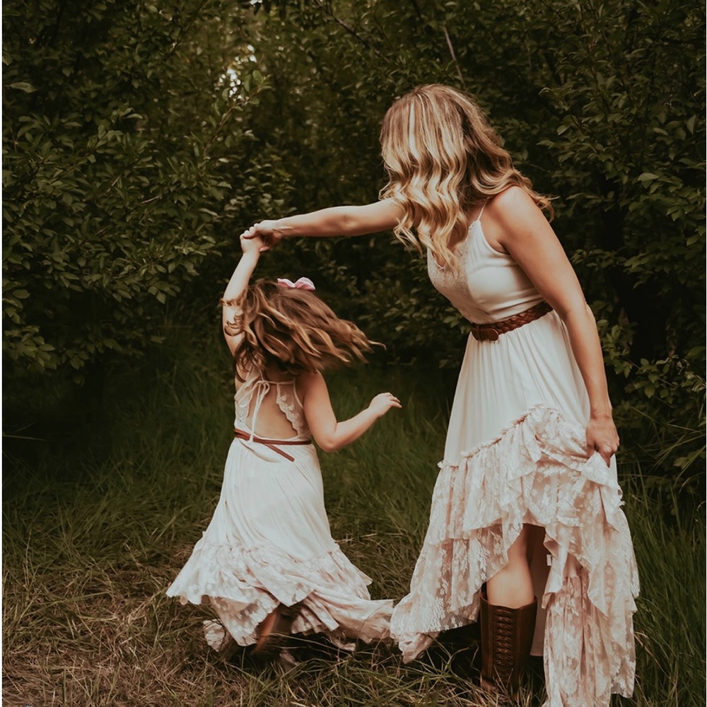 Mother daughter matching Joyfolie dresses girls 6 and women’s M